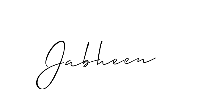 You should practise on your own different ways (Allison_Script) to write your name (Jabheen) in signature. don't let someone else do it for you. Jabheen signature style 2 images and pictures png