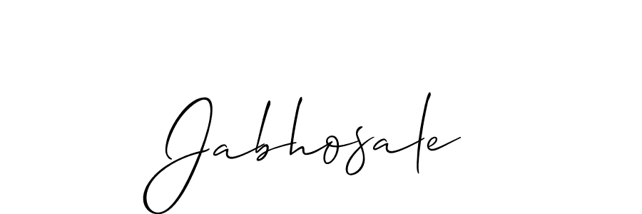 It looks lik you need a new signature style for name Jabhosale. Design unique handwritten (Allison_Script) signature with our free signature maker in just a few clicks. Jabhosale signature style 2 images and pictures png