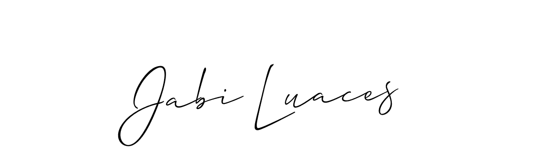 Make a beautiful signature design for name Jabi Luaces. Use this online signature maker to create a handwritten signature for free. Jabi Luaces signature style 2 images and pictures png