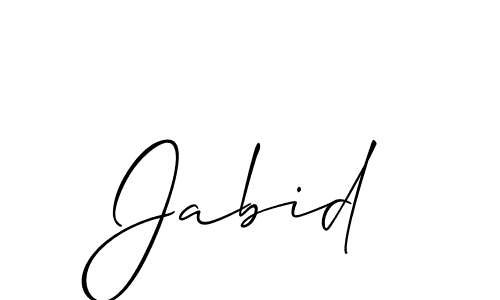 if you are searching for the best signature style for your name Jabid. so please give up your signature search. here we have designed multiple signature styles  using Allison_Script. Jabid signature style 2 images and pictures png