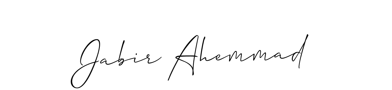Also You can easily find your signature by using the search form. We will create Jabir Ahemmad name handwritten signature images for you free of cost using Allison_Script sign style. Jabir Ahemmad signature style 2 images and pictures png