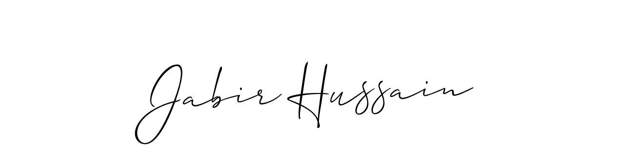 You should practise on your own different ways (Allison_Script) to write your name (Jabir Hussain) in signature. don't let someone else do it for you. Jabir Hussain signature style 2 images and pictures png