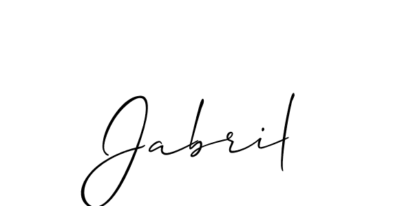 How to make Jabril signature? Allison_Script is a professional autograph style. Create handwritten signature for Jabril name. Jabril signature style 2 images and pictures png