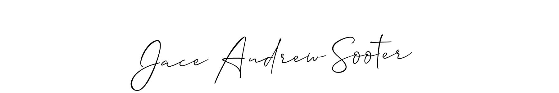 Also we have Jace Andrew Sooter name is the best signature style. Create professional handwritten signature collection using Allison_Script autograph style. Jace Andrew Sooter signature style 2 images and pictures png