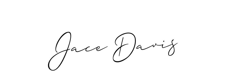 How to make Jace Davis name signature. Use Allison_Script style for creating short signs online. This is the latest handwritten sign. Jace Davis signature style 2 images and pictures png