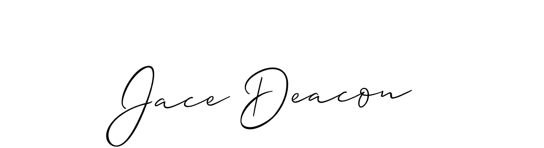 Allison_Script is a professional signature style that is perfect for those who want to add a touch of class to their signature. It is also a great choice for those who want to make their signature more unique. Get Jace Deacon name to fancy signature for free. Jace Deacon signature style 2 images and pictures png