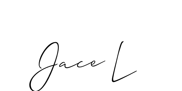 Allison_Script is a professional signature style that is perfect for those who want to add a touch of class to their signature. It is also a great choice for those who want to make their signature more unique. Get Jace L name to fancy signature for free. Jace L signature style 2 images and pictures png