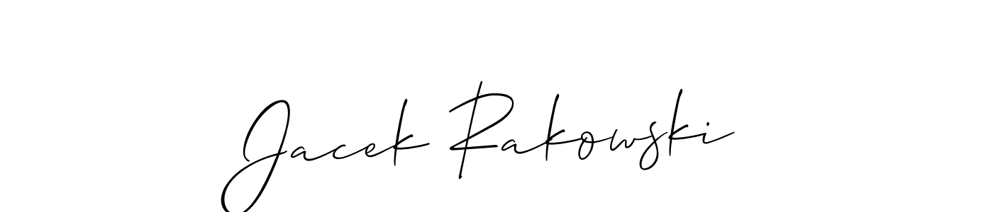 Similarly Allison_Script is the best handwritten signature design. Signature creator online .You can use it as an online autograph creator for name Jacek Rakowski. Jacek Rakowski signature style 2 images and pictures png