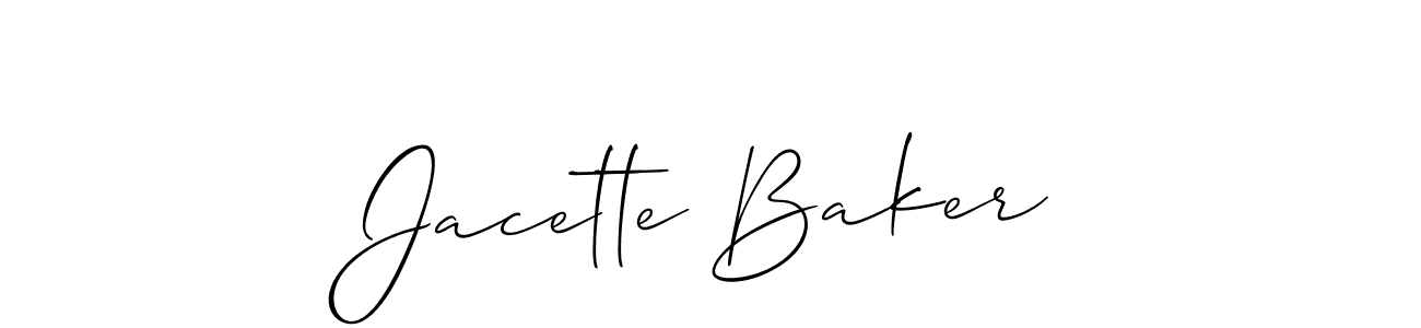 Once you've used our free online signature maker to create your best signature Allison_Script style, it's time to enjoy all of the benefits that Jacette Baker name signing documents. Jacette Baker signature style 2 images and pictures png