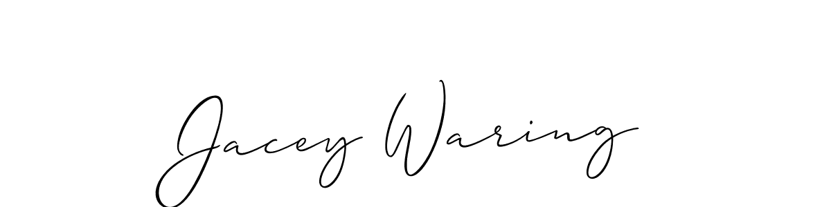 if you are searching for the best signature style for your name Jacey Waring. so please give up your signature search. here we have designed multiple signature styles  using Allison_Script. Jacey Waring signature style 2 images and pictures png