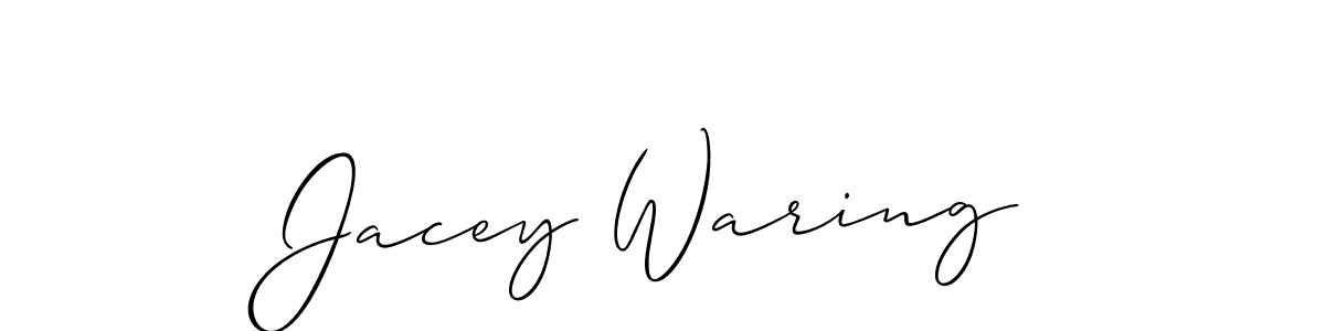 See photos of Jacey Waring official signature by Spectra . Check more albums & portfolios. Read reviews & check more about Allison_Script font. Jacey Waring signature style 2 images and pictures png