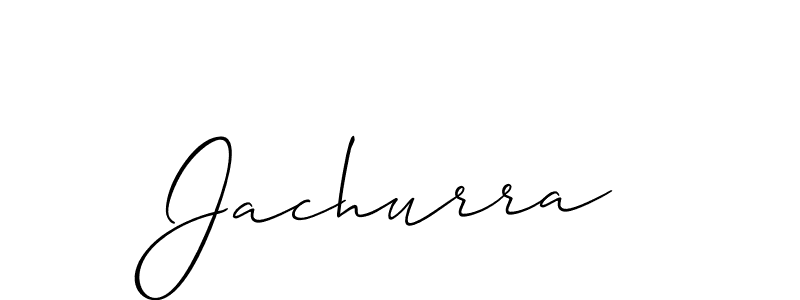 Create a beautiful signature design for name Jachurra. With this signature (Allison_Script) fonts, you can make a handwritten signature for free. Jachurra signature style 2 images and pictures png