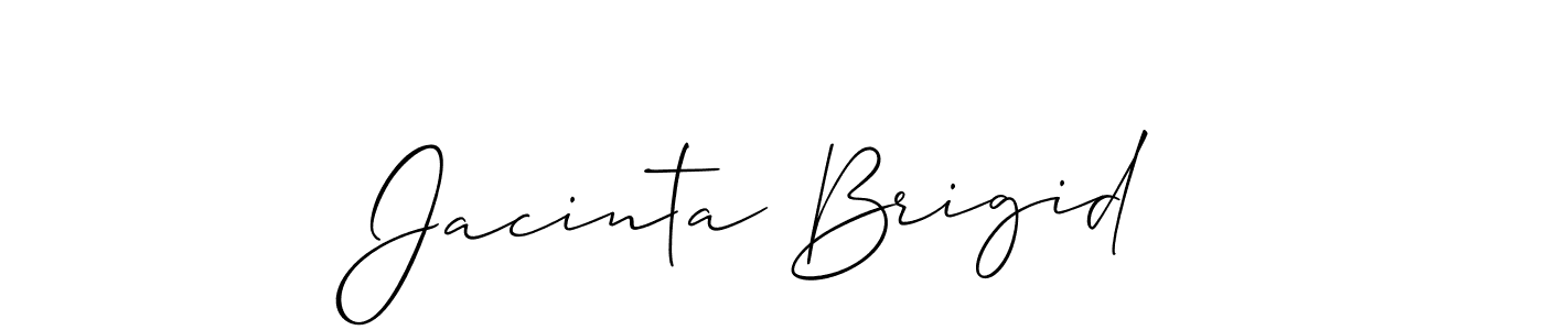 if you are searching for the best signature style for your name Jacinta Brigid. so please give up your signature search. here we have designed multiple signature styles  using Allison_Script. Jacinta Brigid signature style 2 images and pictures png