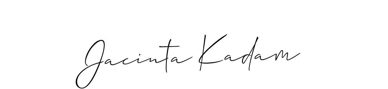 How to make Jacinta Kadam name signature. Use Allison_Script style for creating short signs online. This is the latest handwritten sign. Jacinta Kadam signature style 2 images and pictures png