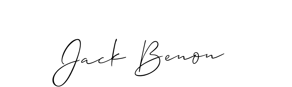 Allison_Script is a professional signature style that is perfect for those who want to add a touch of class to their signature. It is also a great choice for those who want to make their signature more unique. Get Jack Benon name to fancy signature for free. Jack Benon signature style 2 images and pictures png