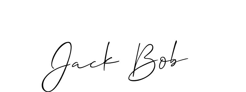 How to make Jack Bob name signature. Use Allison_Script style for creating short signs online. This is the latest handwritten sign. Jack Bob signature style 2 images and pictures png