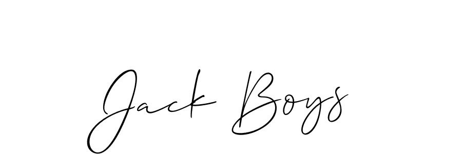 Design your own signature with our free online signature maker. With this signature software, you can create a handwritten (Allison_Script) signature for name Jack Boys. Jack Boys signature style 2 images and pictures png
