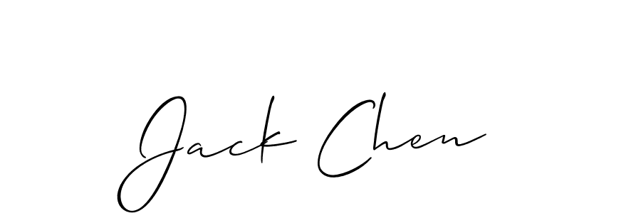 Create a beautiful signature design for name Jack Chen. With this signature (Allison_Script) fonts, you can make a handwritten signature for free. Jack Chen signature style 2 images and pictures png