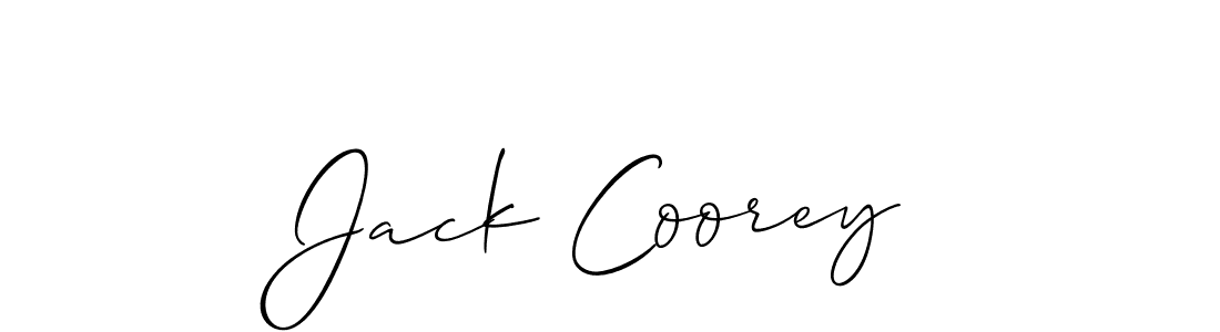 Design your own signature with our free online signature maker. With this signature software, you can create a handwritten (Allison_Script) signature for name Jack Coorey. Jack Coorey signature style 2 images and pictures png