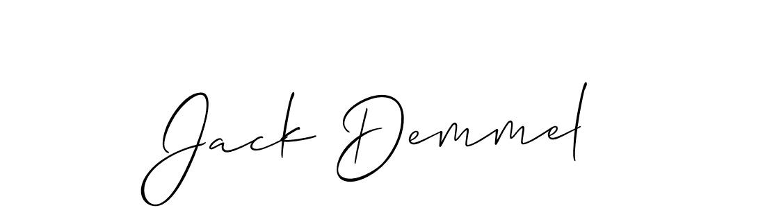 Design your own signature with our free online signature maker. With this signature software, you can create a handwritten (Allison_Script) signature for name Jack Demmel. Jack Demmel signature style 2 images and pictures png