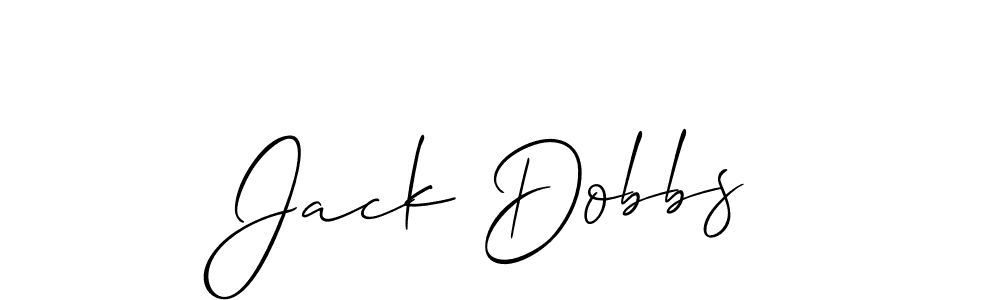 Jack Dobbs stylish signature style. Best Handwritten Sign (Allison_Script) for my name. Handwritten Signature Collection Ideas for my name Jack Dobbs. Jack Dobbs signature style 2 images and pictures png