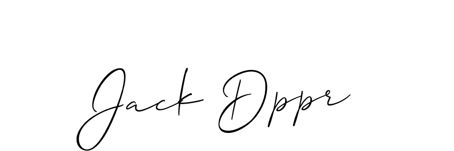 How to make Jack Dppr signature? Allison_Script is a professional autograph style. Create handwritten signature for Jack Dppr name. Jack Dppr signature style 2 images and pictures png