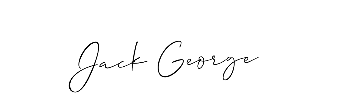 How to make Jack George signature? Allison_Script is a professional autograph style. Create handwritten signature for Jack George name. Jack George signature style 2 images and pictures png