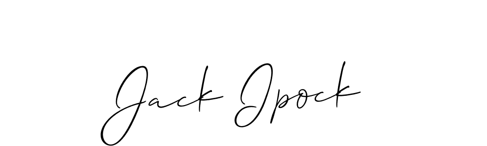 Design your own signature with our free online signature maker. With this signature software, you can create a handwritten (Allison_Script) signature for name Jack Ipock. Jack Ipock signature style 2 images and pictures png
