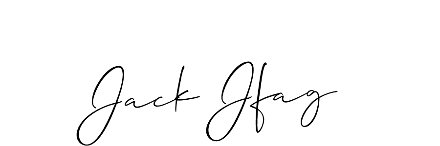 How to make Jack Jfag name signature. Use Allison_Script style for creating short signs online. This is the latest handwritten sign. Jack Jfag signature style 2 images and pictures png