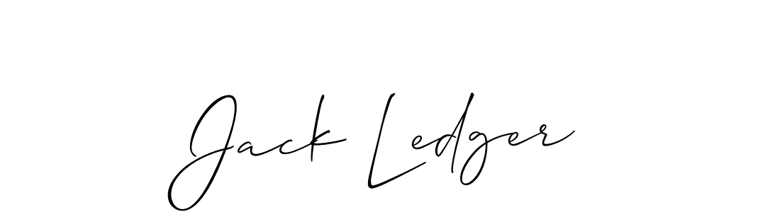 Make a beautiful signature design for name Jack Ledger. With this signature (Allison_Script) style, you can create a handwritten signature for free. Jack Ledger signature style 2 images and pictures png