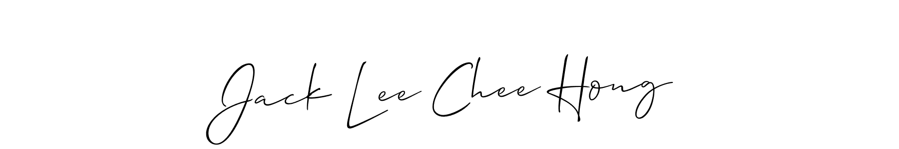 Also we have Jack Lee Chee Hong name is the best signature style. Create professional handwritten signature collection using Allison_Script autograph style. Jack Lee Chee Hong signature style 2 images and pictures png