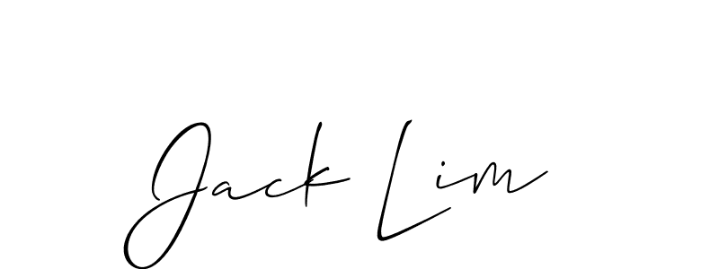 You should practise on your own different ways (Allison_Script) to write your name (Jack Lim) in signature. don't let someone else do it for you. Jack Lim signature style 2 images and pictures png