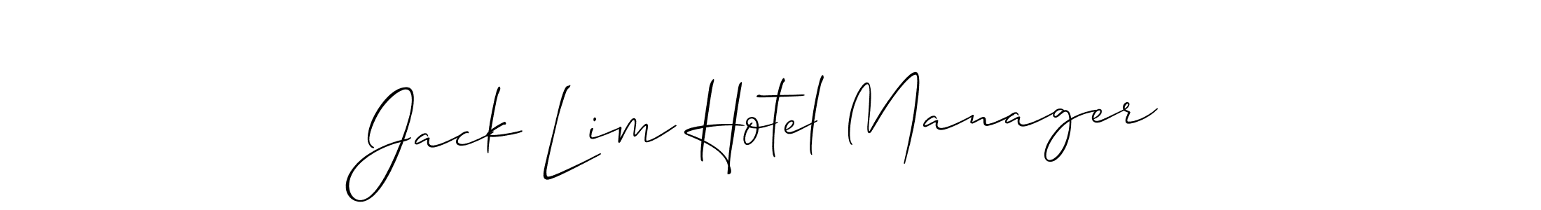Make a beautiful signature design for name Jack Lim Hotel Manager. Use this online signature maker to create a handwritten signature for free. Jack Lim Hotel Manager signature style 2 images and pictures png