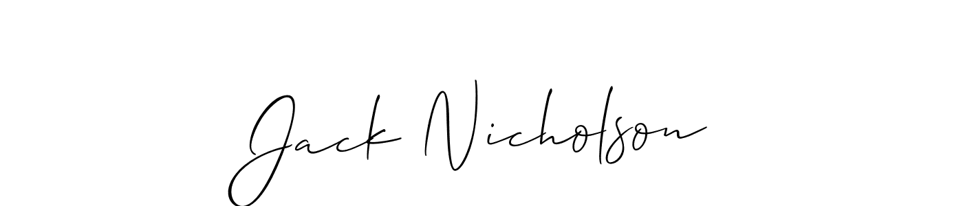 Create a beautiful signature design for name Jack Nicholson. With this signature (Allison_Script) fonts, you can make a handwritten signature for free. Jack Nicholson signature style 2 images and pictures png