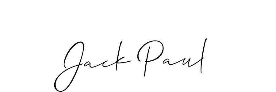 How to make Jack Paul name signature. Use Allison_Script style for creating short signs online. This is the latest handwritten sign. Jack Paul signature style 2 images and pictures png