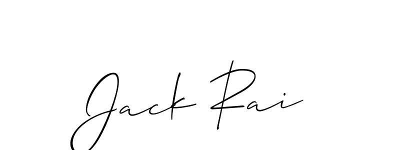 It looks lik you need a new signature style for name Jack Rai. Design unique handwritten (Allison_Script) signature with our free signature maker in just a few clicks. Jack Rai signature style 2 images and pictures png