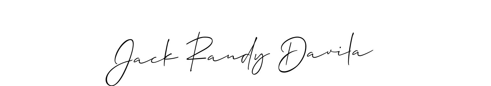 Design your own signature with our free online signature maker. With this signature software, you can create a handwritten (Allison_Script) signature for name Jack Randy Davila. Jack Randy Davila signature style 2 images and pictures png