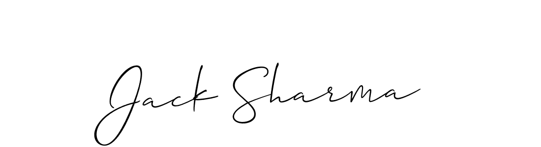 How to Draw Jack Sharma signature style? Allison_Script is a latest design signature styles for name Jack Sharma. Jack Sharma signature style 2 images and pictures png