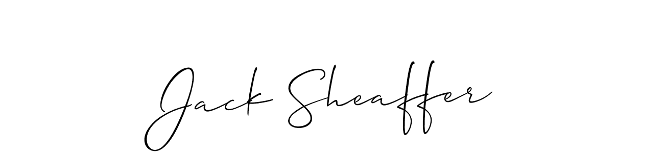 Make a beautiful signature design for name Jack Sheaffer. With this signature (Allison_Script) style, you can create a handwritten signature for free. Jack Sheaffer signature style 2 images and pictures png