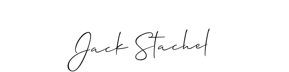 Create a beautiful signature design for name Jack Stachel. With this signature (Allison_Script) fonts, you can make a handwritten signature for free. Jack Stachel signature style 2 images and pictures png