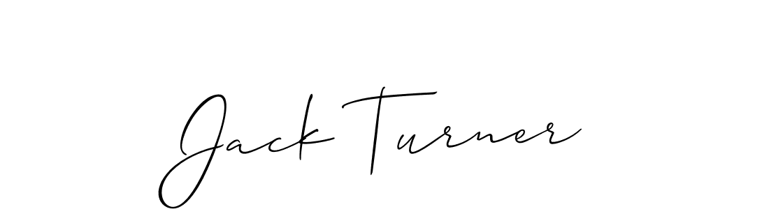 Jack Turner stylish signature style. Best Handwritten Sign (Allison_Script) for my name. Handwritten Signature Collection Ideas for my name Jack Turner. Jack Turner signature style 2 images and pictures png
