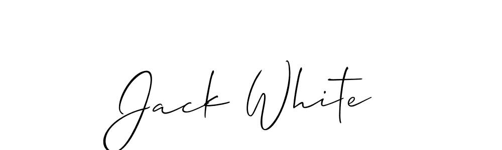 You should practise on your own different ways (Allison_Script) to write your name (Jack White) in signature. don't let someone else do it for you. Jack White signature style 2 images and pictures png