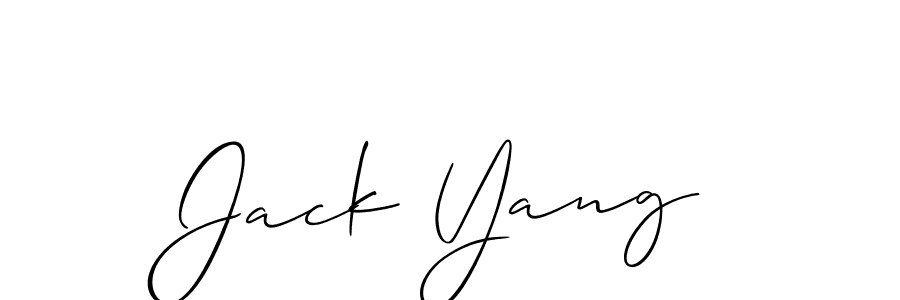 How to make Jack Yang signature? Allison_Script is a professional autograph style. Create handwritten signature for Jack Yang name. Jack Yang signature style 2 images and pictures png