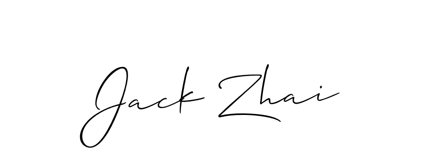 How to make Jack Zhai signature? Allison_Script is a professional autograph style. Create handwritten signature for Jack Zhai name. Jack Zhai signature style 2 images and pictures png