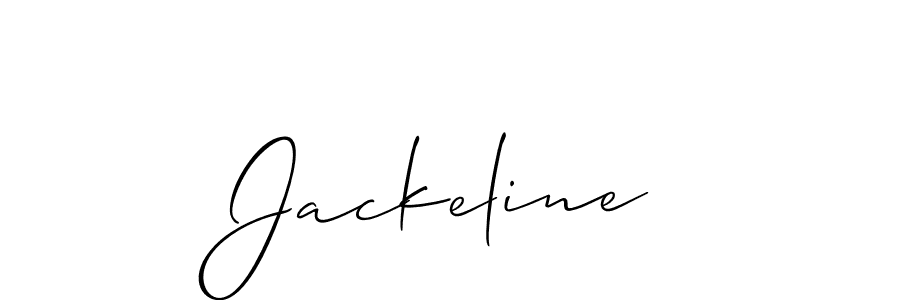 Jackeline stylish signature style. Best Handwritten Sign (Allison_Script) for my name. Handwritten Signature Collection Ideas for my name Jackeline. Jackeline signature style 2 images and pictures png