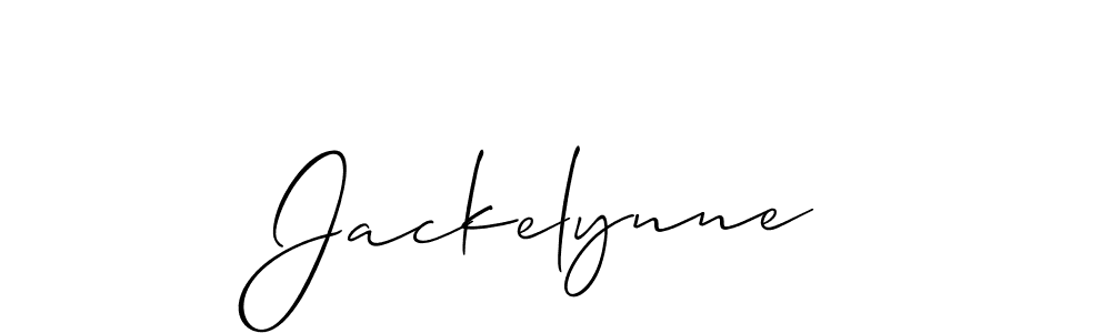 Create a beautiful signature design for name Jackelynne. With this signature (Allison_Script) fonts, you can make a handwritten signature for free. Jackelynne signature style 2 images and pictures png