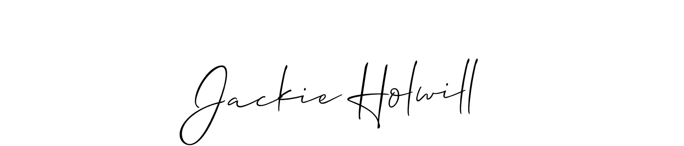 Best and Professional Signature Style for Jackie Holwill. Allison_Script Best Signature Style Collection. Jackie Holwill signature style 2 images and pictures png