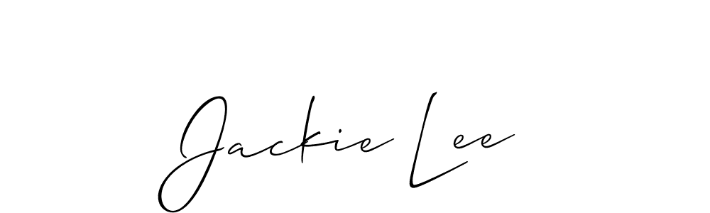 How to make Jackie Lee name signature. Use Allison_Script style for creating short signs online. This is the latest handwritten sign. Jackie Lee signature style 2 images and pictures png