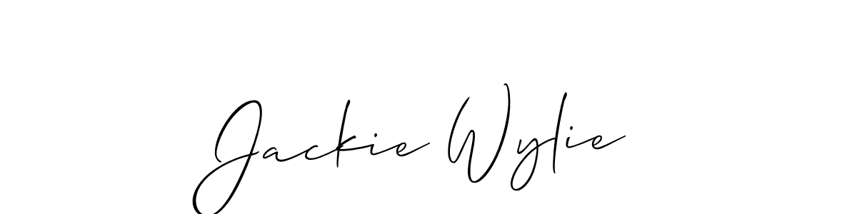 if you are searching for the best signature style for your name Jackie Wylie. so please give up your signature search. here we have designed multiple signature styles  using Allison_Script. Jackie Wylie signature style 2 images and pictures png