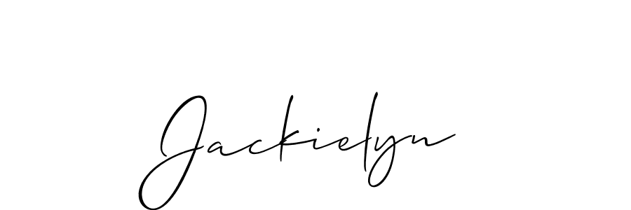 if you are searching for the best signature style for your name Jackielyn. so please give up your signature search. here we have designed multiple signature styles  using Allison_Script. Jackielyn signature style 2 images and pictures png